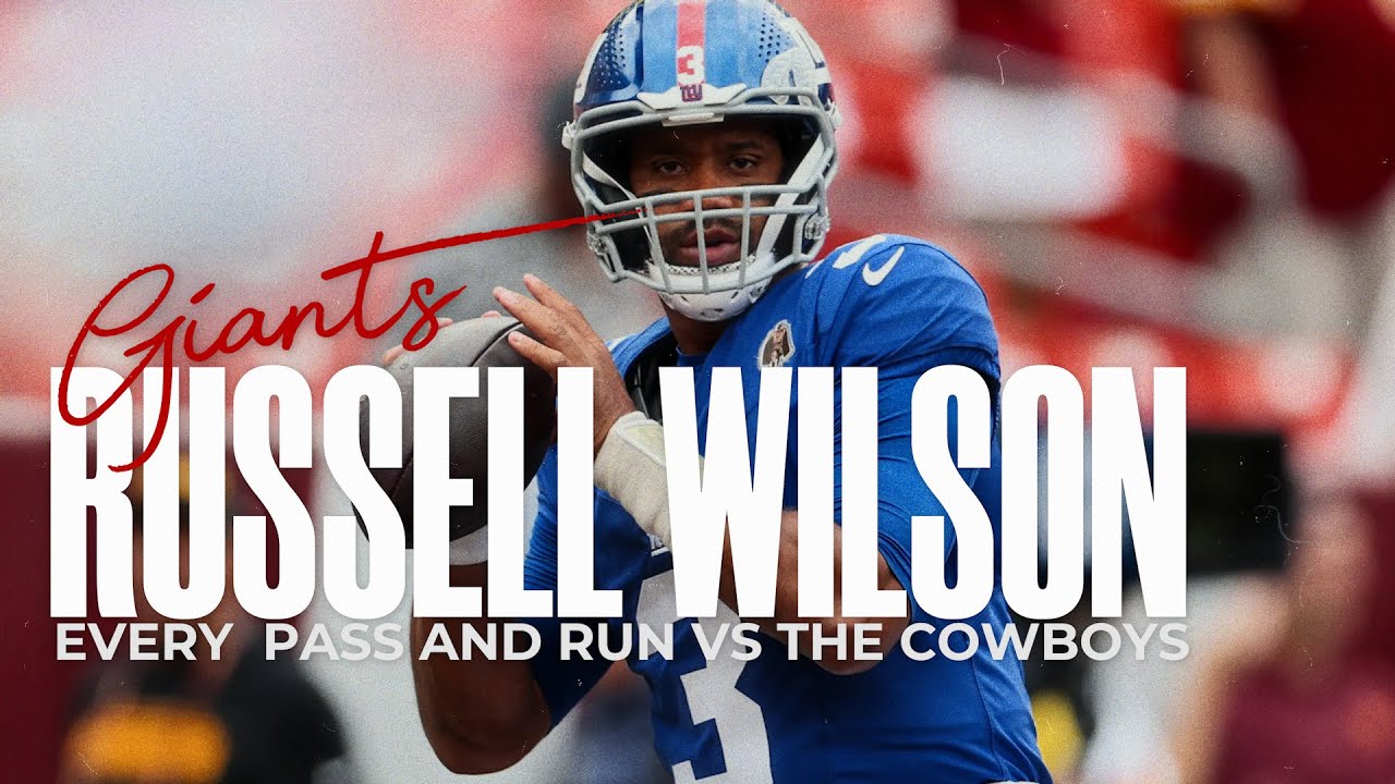 Russell Wilson vs The Cowboys: Every Throw and Run From The Giants QB
