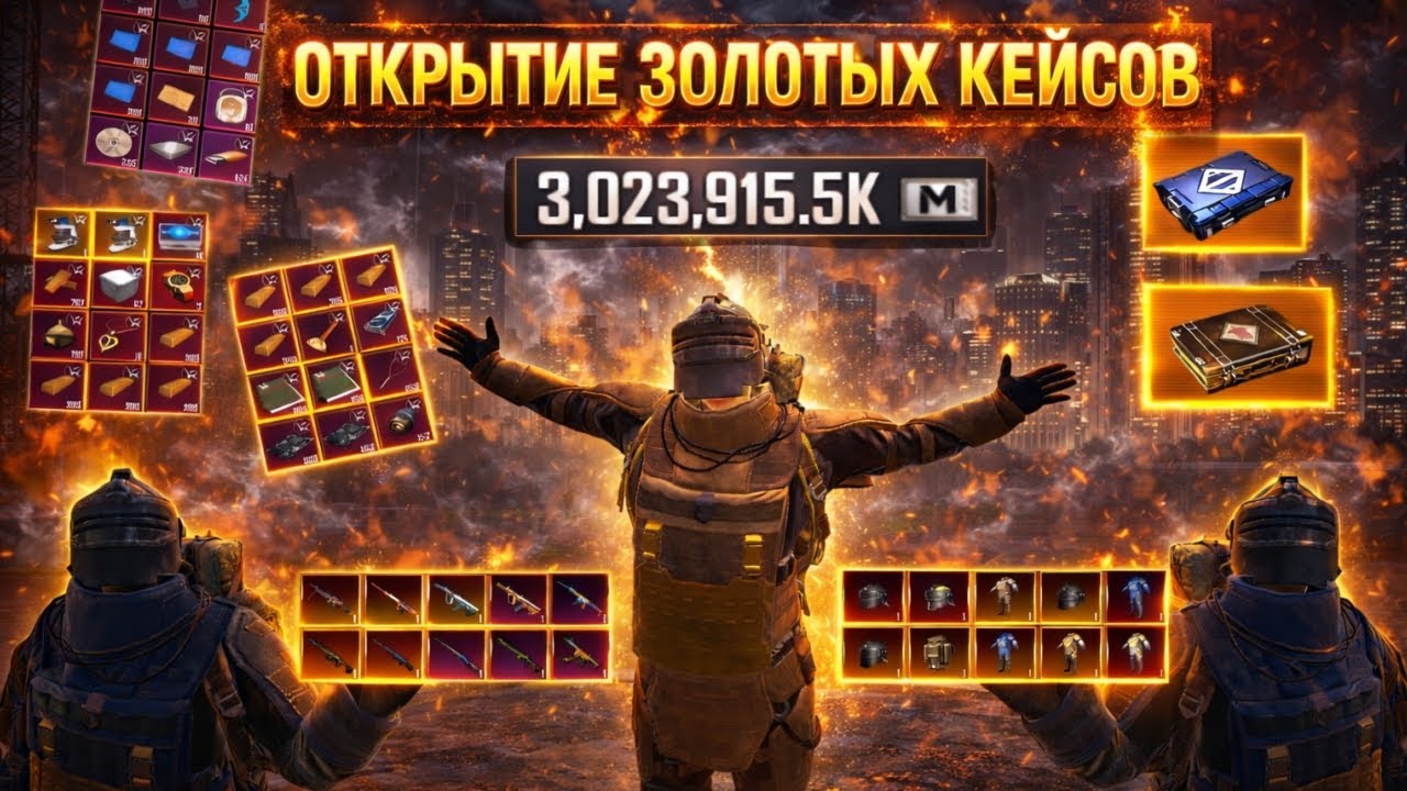ОТКРЫТИЕ ЗОЛОТЫХ КЕЙСОВ НА 3ККК В МЕТРО РОЯЛЬ