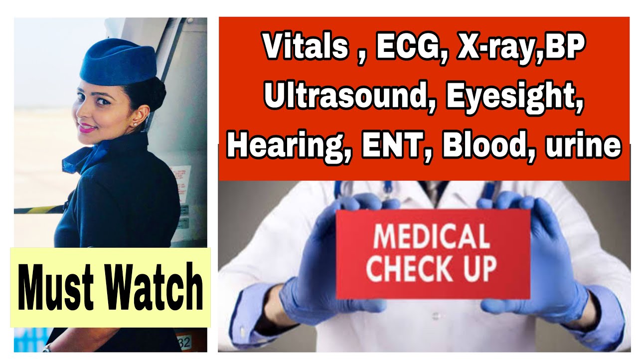 Cabin Crew (Airhostess) Medical Checkup! All tests fully explained! Cabin crew medical procedure ✈️