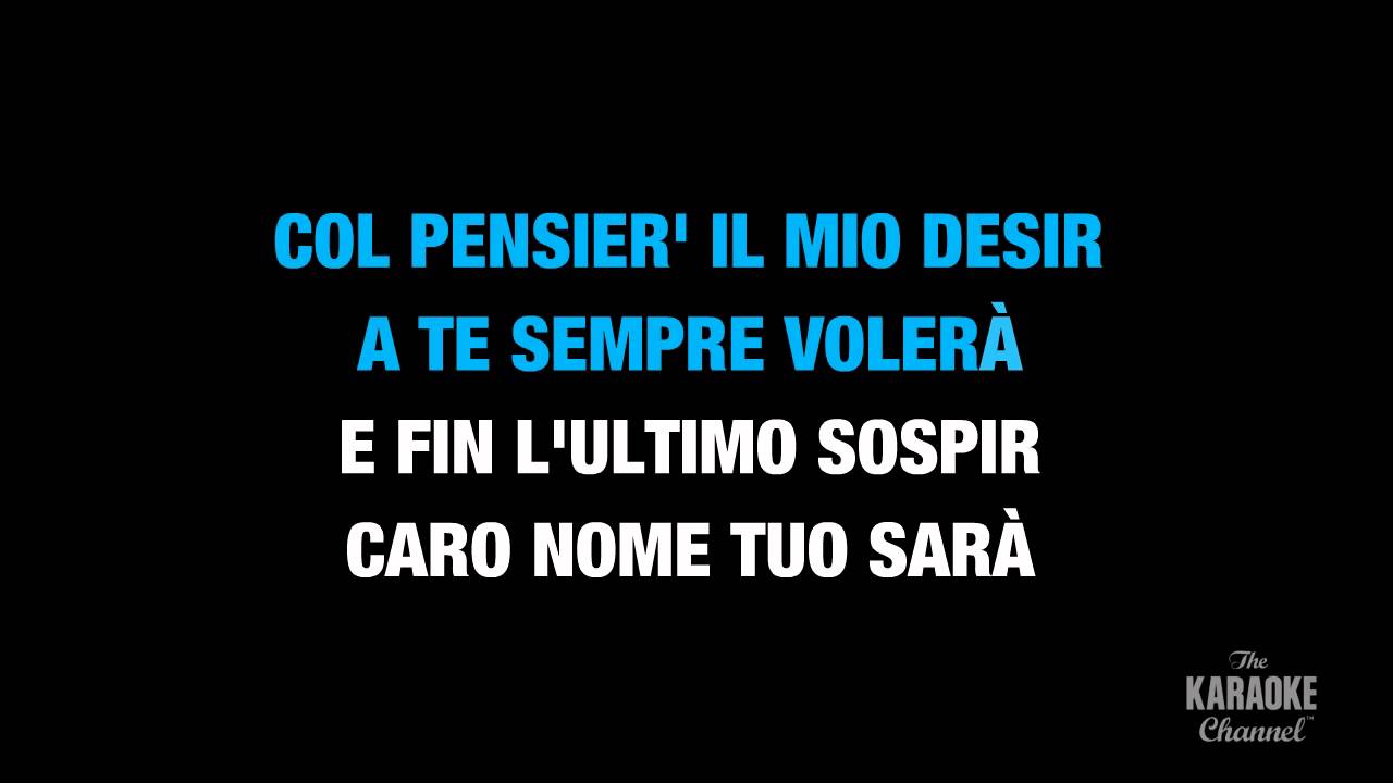 Caro Nome in the Style of 