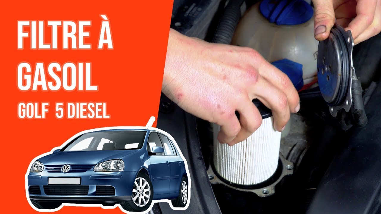 Changer le Filtre à Gasoil GOLF 5  1.9 TDI ⛽
