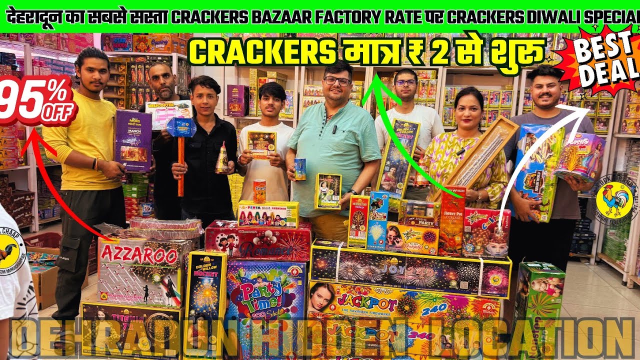 Exploring Dehradun का Hidden Diwali Crackers Market🔥| मात्र ₹2 से शुरू😱Wholesale Diwali Dhamaka 2025
