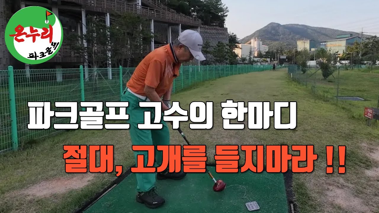 파크골프, 절대 고개 안 드는 고수의 시범 영상