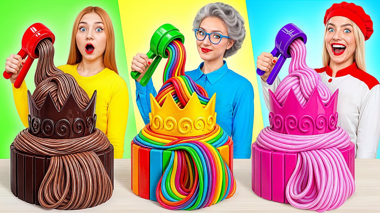 Кулинарный Челлендж: Я против Бабушки | Творческие Кулинарные Идеи от Candy DO
