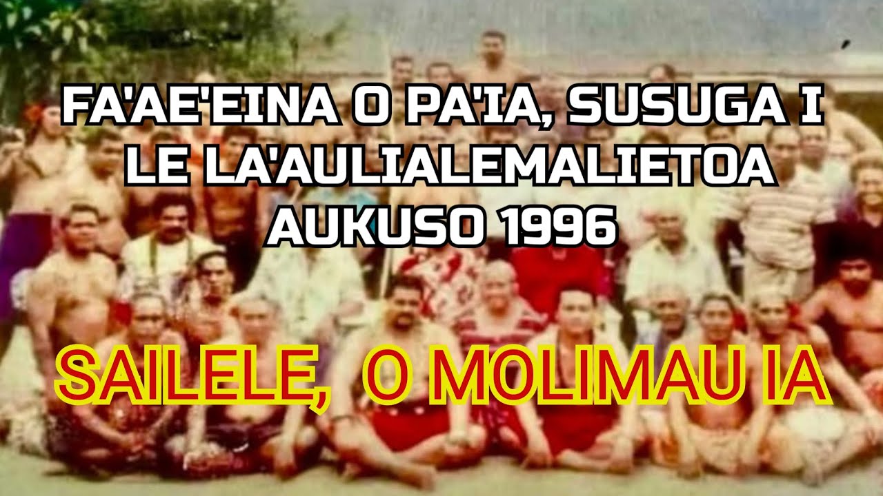 SAILELE,  AUA LA'IA KE KOE VALO I MEA E KE O'O IAI. 