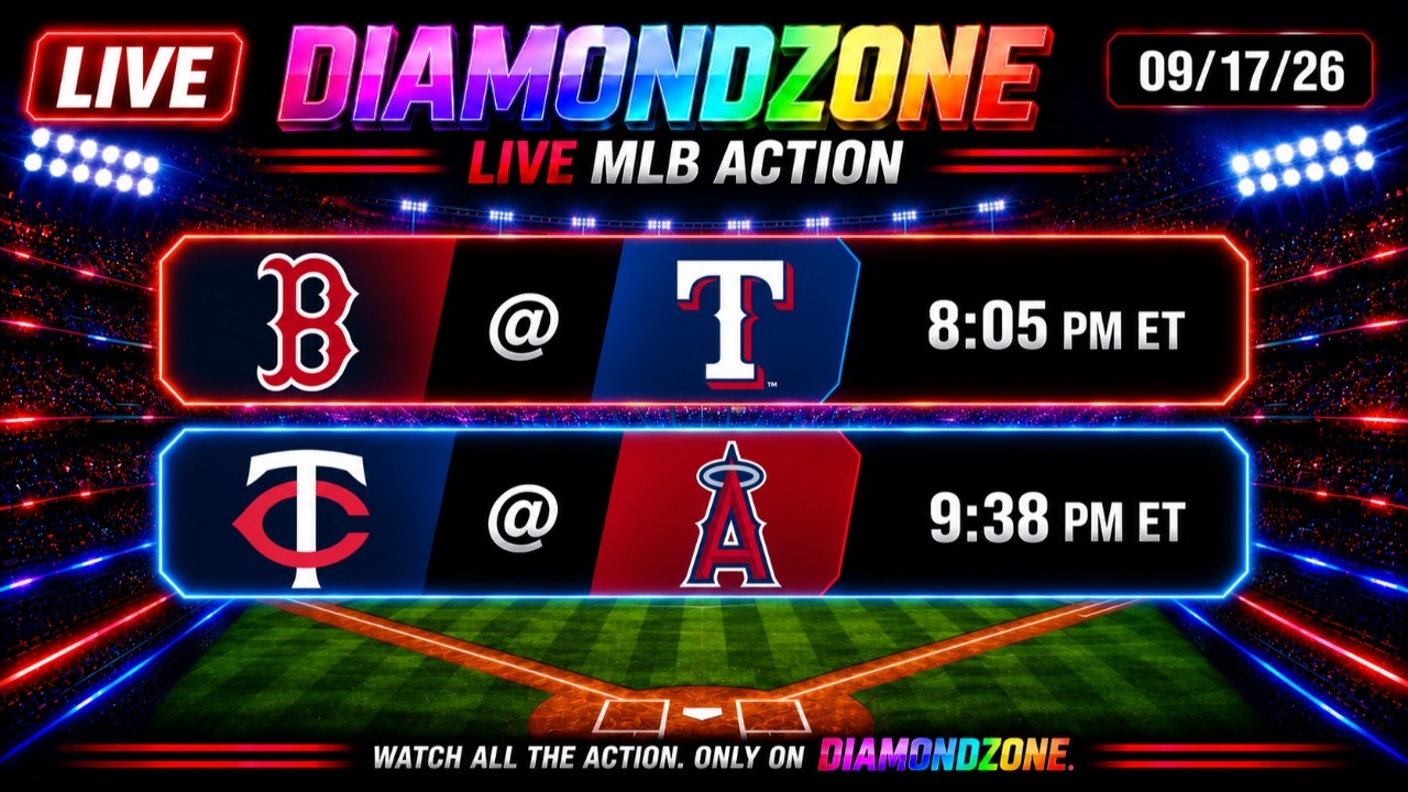 MLB DIAMONDZONE В ПРЯМОМ ЭФИРЕ | Boston Red Sox против Texas Rangers и Minnesota Twins против Los...
