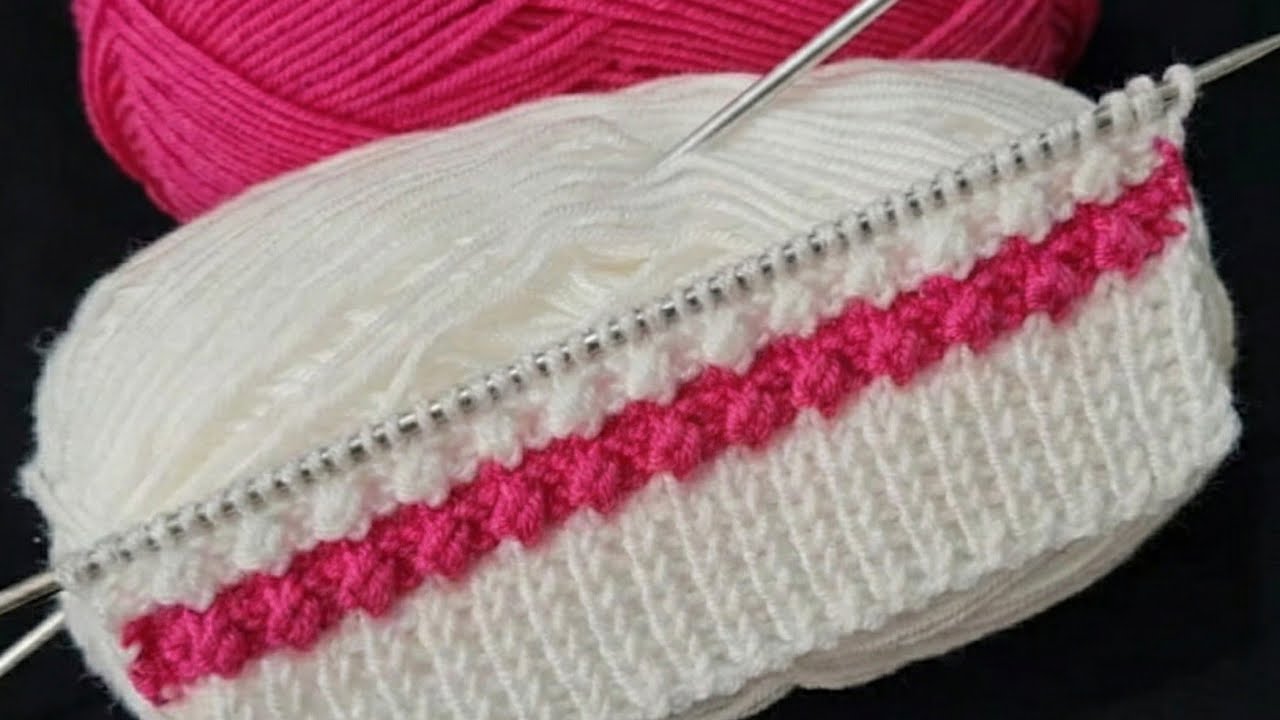 2 रंग का शानदार स्वेटर डिजाइन/Two Colour Sweater Design/Double Colour knitting/Do Rang ka design