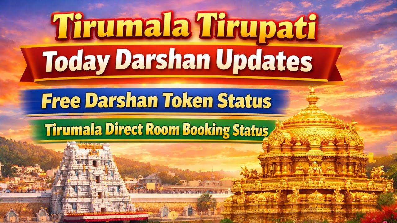 Tirupati Today Darshan Updates | Tirupati Free Darshan Token & Room Booking Status