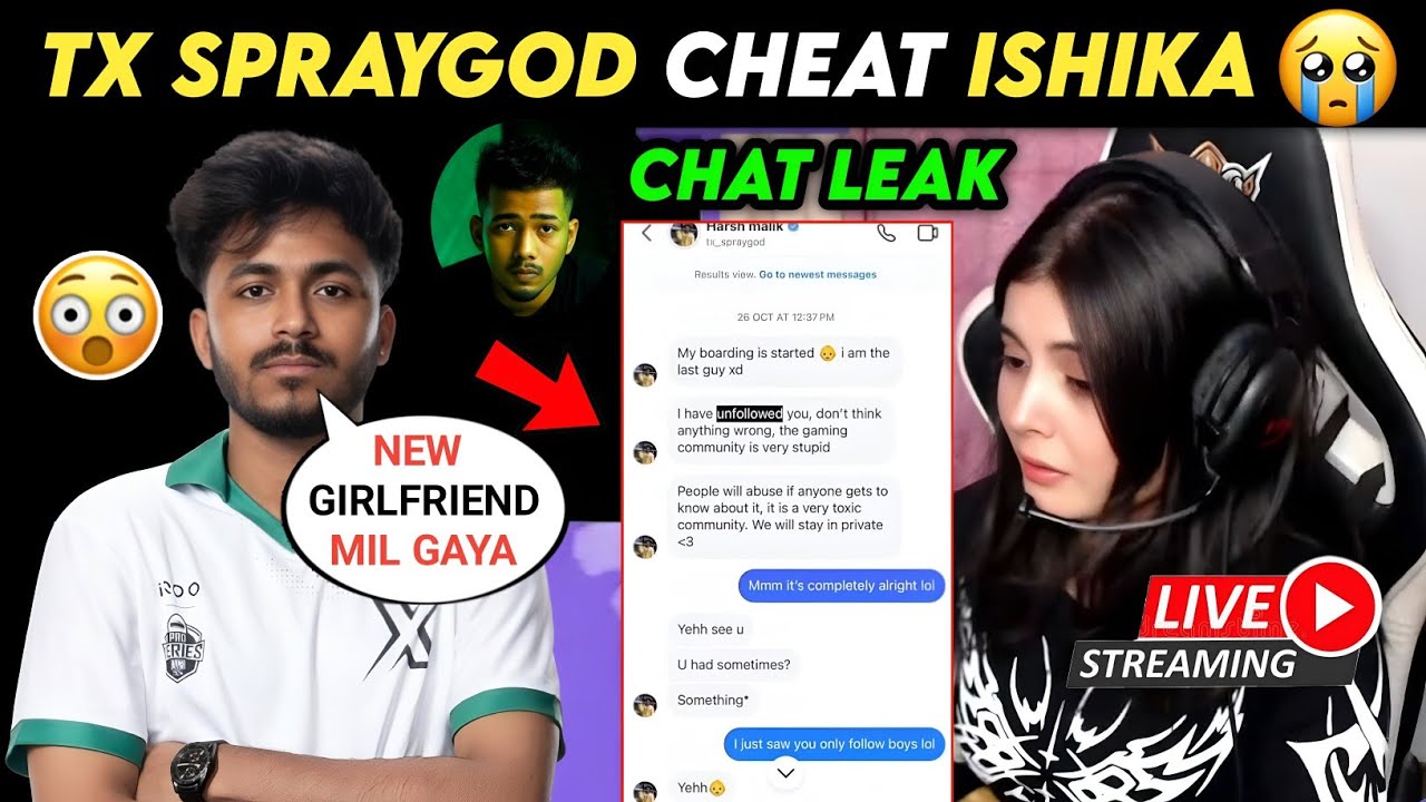 Ishika EXPOSED 🤯 Tx Spraygod | Spraygod Cheat Ishika Plays❤️, WhatsApp Chat Leak, Ishika Plays