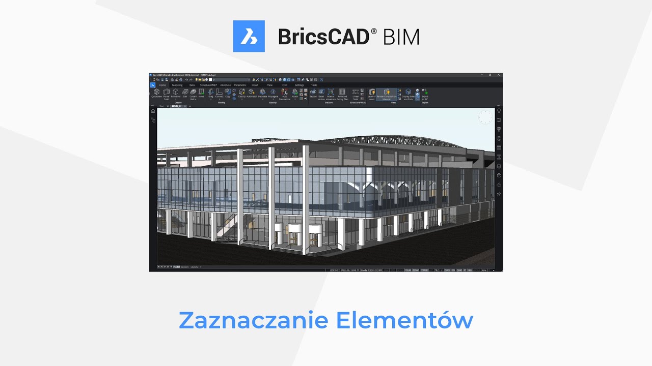 BricsCAD kurs podstawowy. Sekcja 1 - Zaznaczanie Elementów