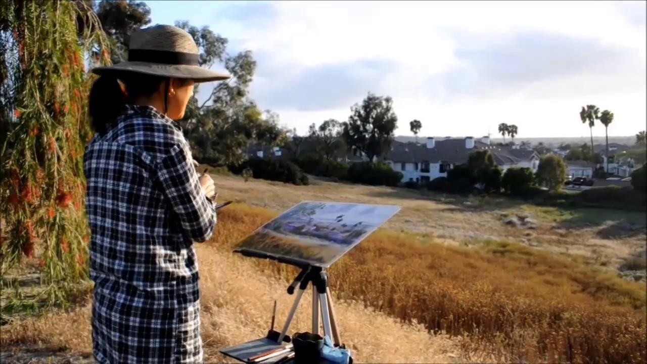 Painting California Landscape in Watercolor En Plein Air by Keiko Tanabe