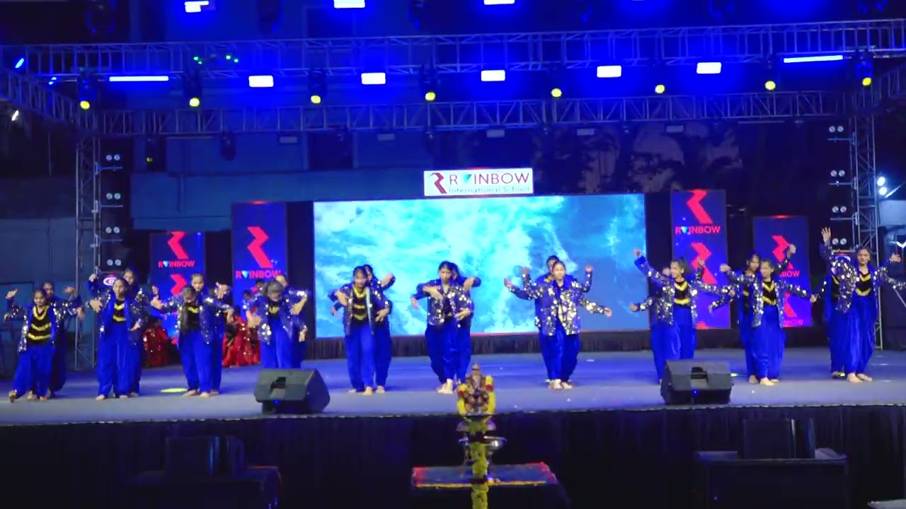 Fire & Water dance performance by grade 8 students@rainbowinternationalschoolhyd