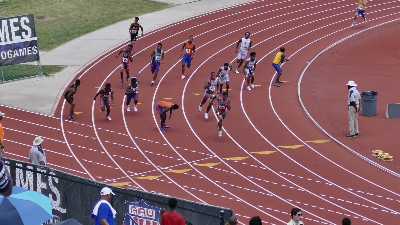 2016 - AAU JUNIOR OLYMPIC CHAMPIONSHIPS - 14 YR BOYS 4X100 RELAY FINAL- I5 ELITE 43.28