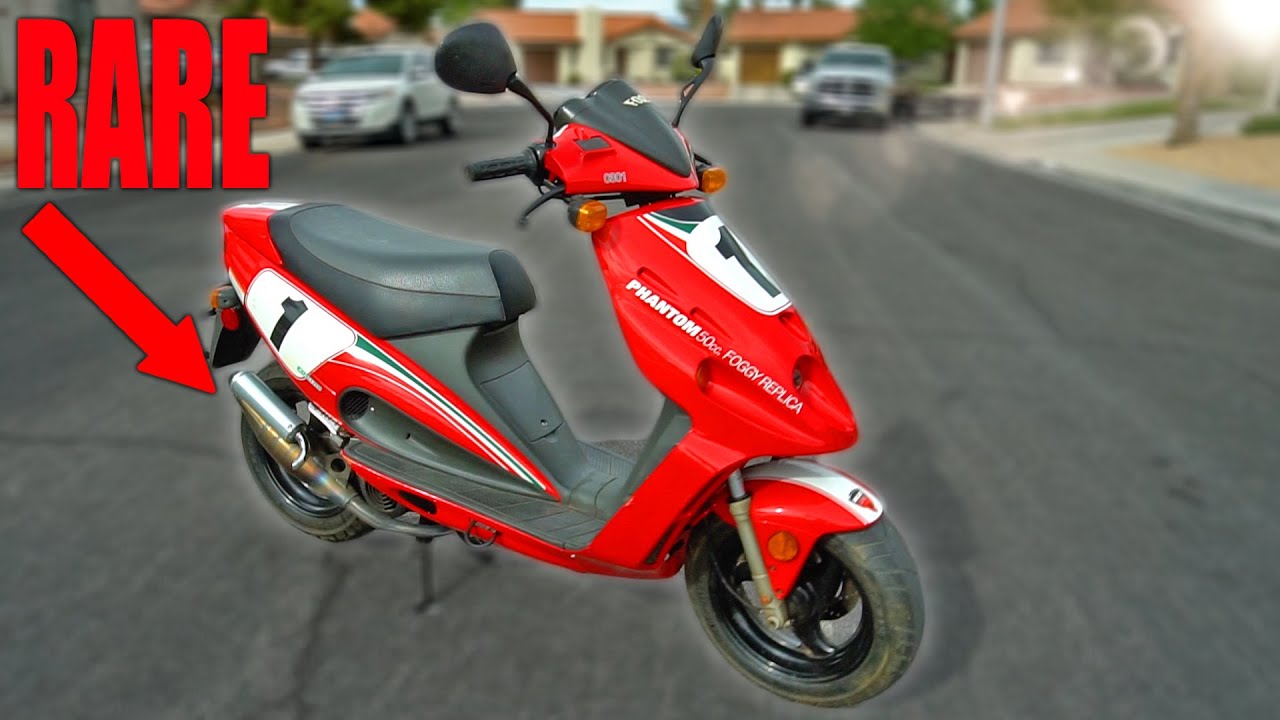 my NEW SUPER RARE Malaguti Phantom F12 two Stroke Scooter!