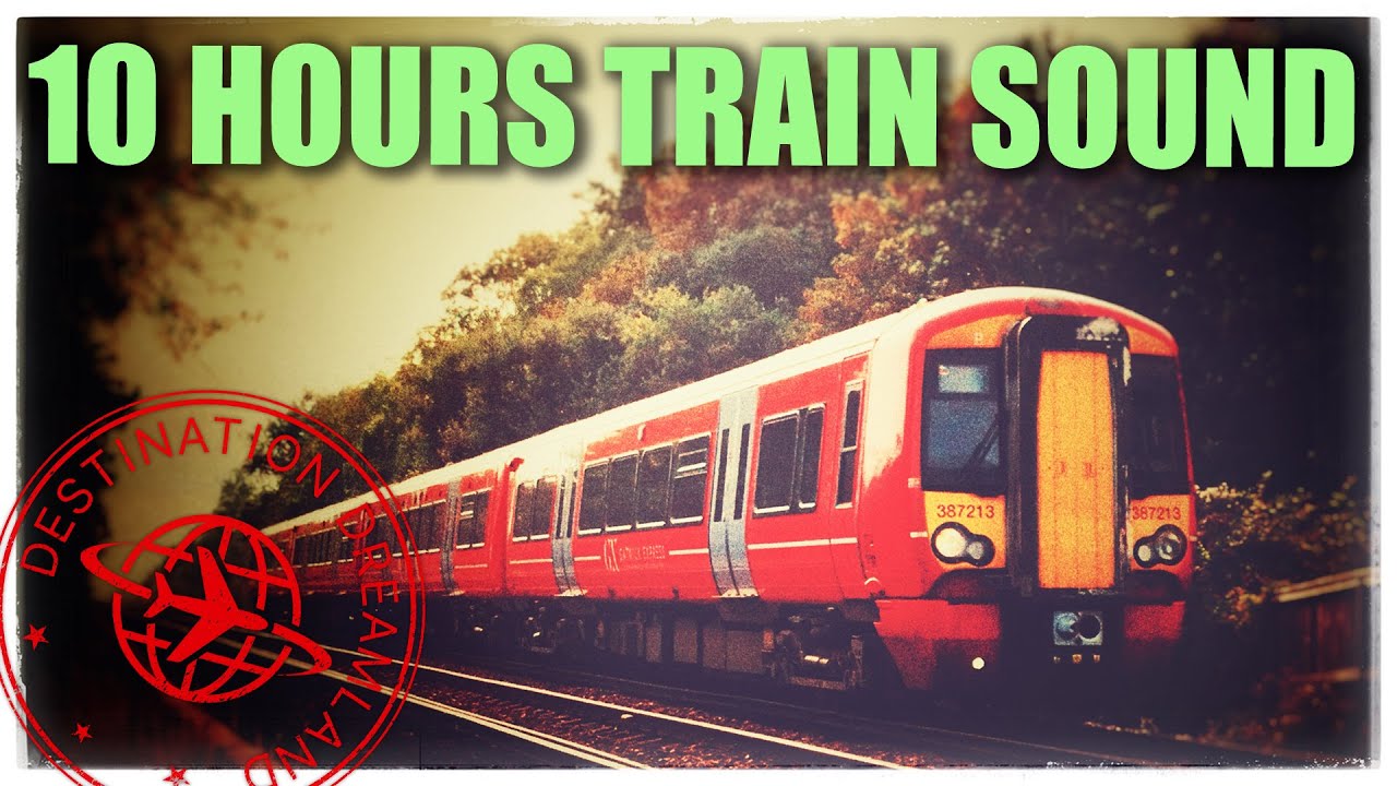 Drift Away with 10-Hours of Soothing Train Ride Ambience | Real Audio | Study, Sleep, Relax