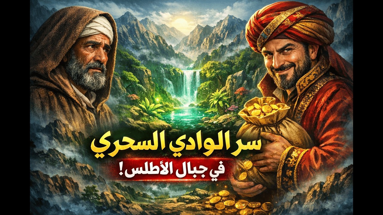 سر الوادي السحري في جبال الأطلس | قصة أحمد والتاجر الخائن