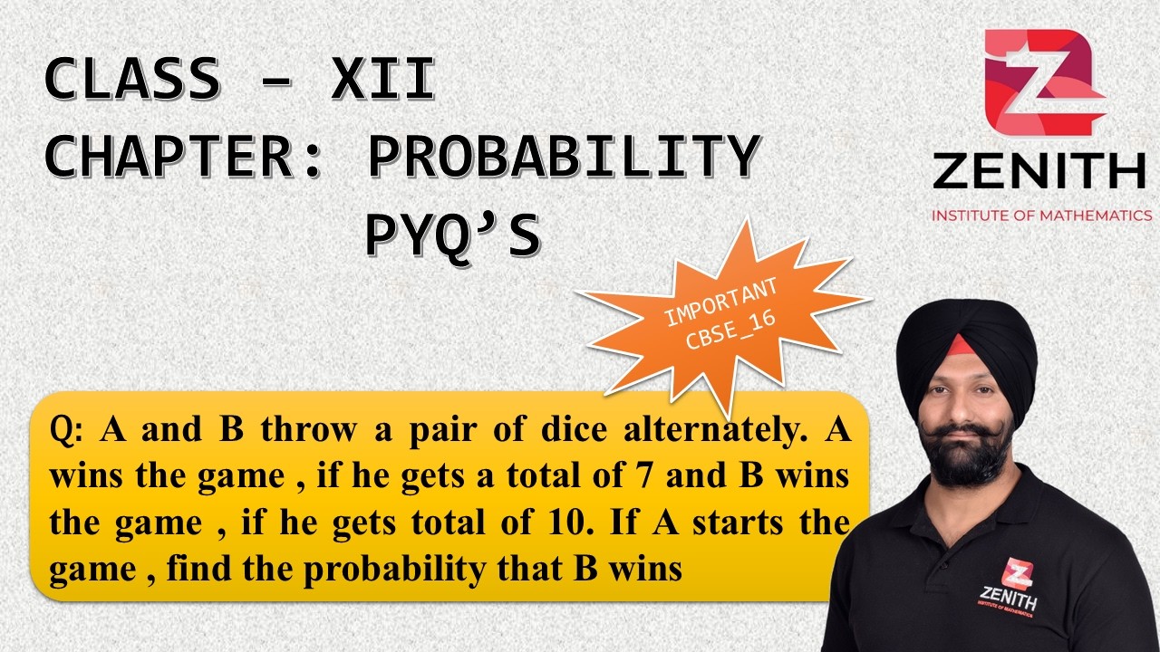 A and B throw a pair of dice alternately. A wins the game , if he gets a total of 7 and B wins.....