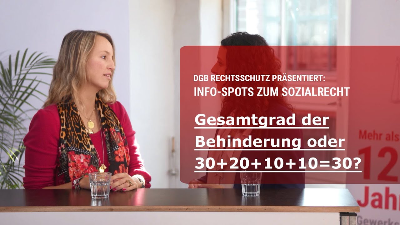 DGB Rechtsschutz &ndash; Thema Gesamtgrad der Behinderung