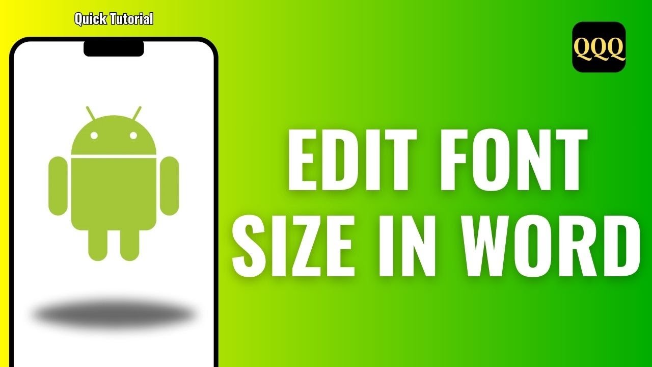 How to Edit Font Size in Word on Android