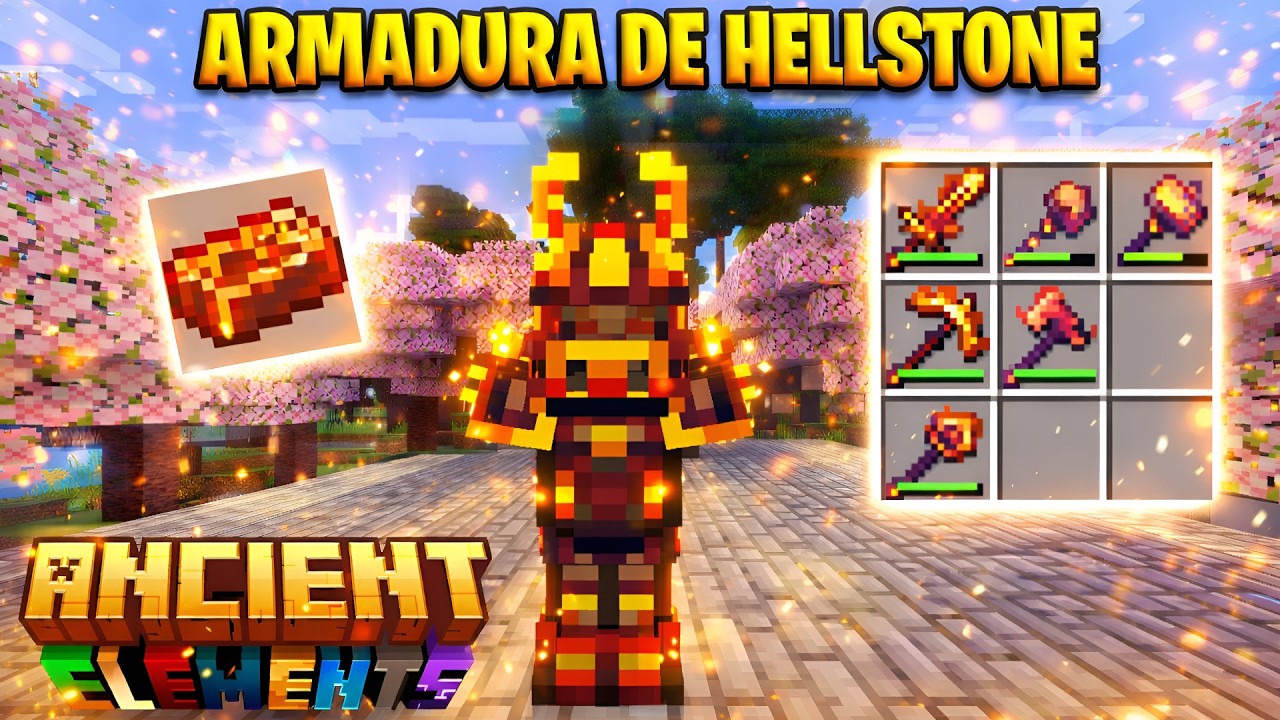TRUCO para CONSEGUIR la ARMADURA de HELLSTONE ANCIENT ELEMENT | Minecraft