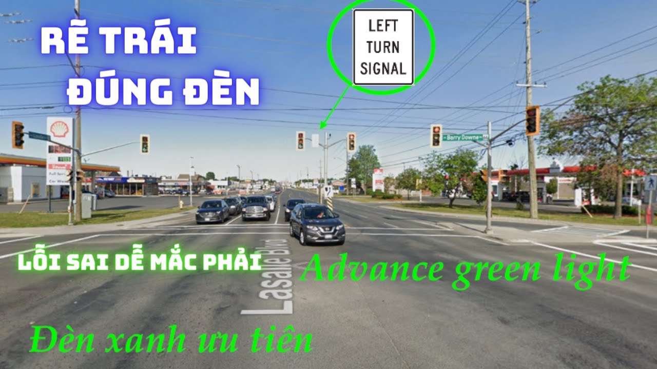 Rẽ trái đúng đèn tránh nhầm lẫn .