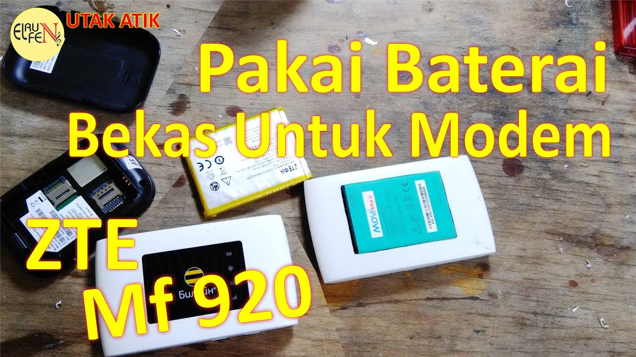 Ganti Baterai Modem 4G ZTE MF920