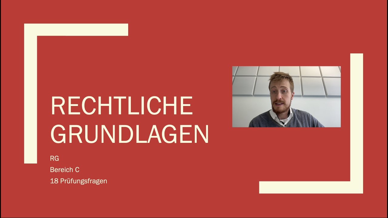 Rechtliche Grundlagen (RG) für die Sachkundeprüfung 34d erklärt