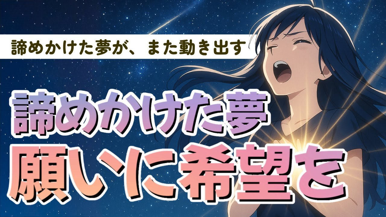 諦めかけた夢を、もう一度信じたい夜に｜癒しのバラード曲【オリジナルMV】