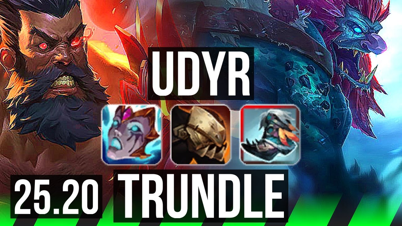 UDYR vs TRUNDLE (JGL) | Rank 5 Udyr, 52k DMG, 10/4/24 | NA Challenger | 25.20
