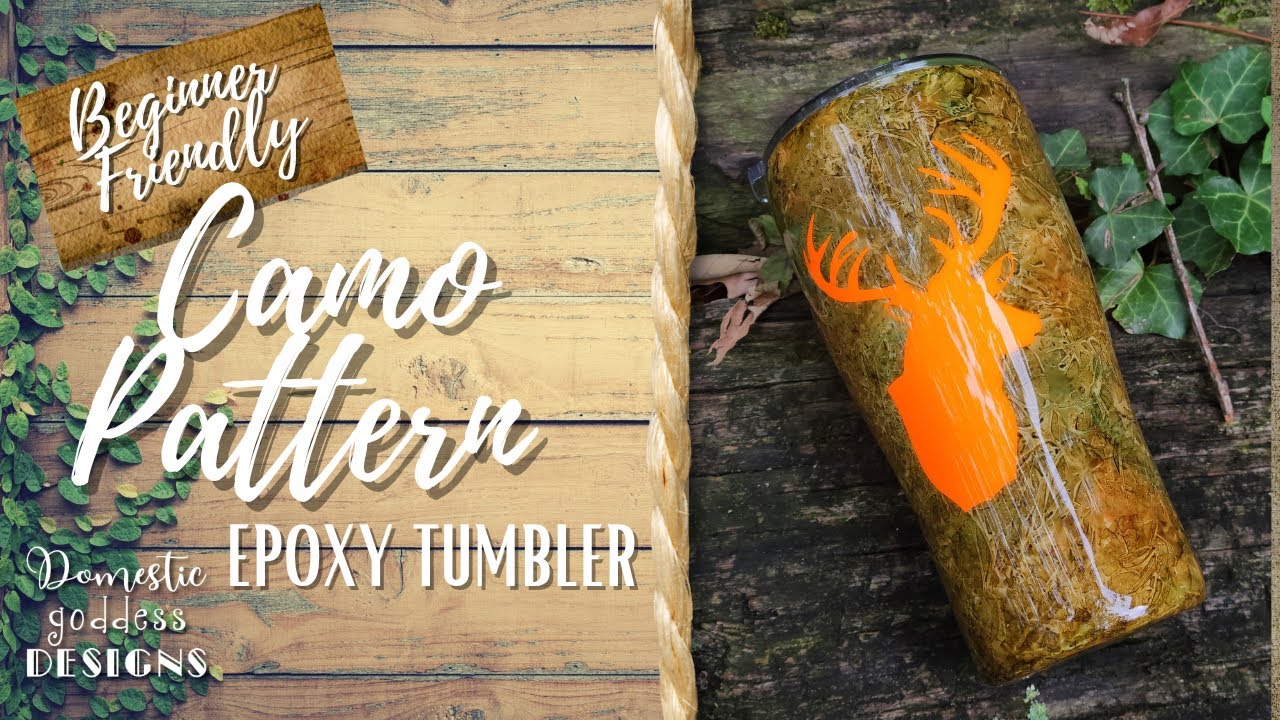 Beginner Friendly Camo Epoxy Tumbler Tutorial