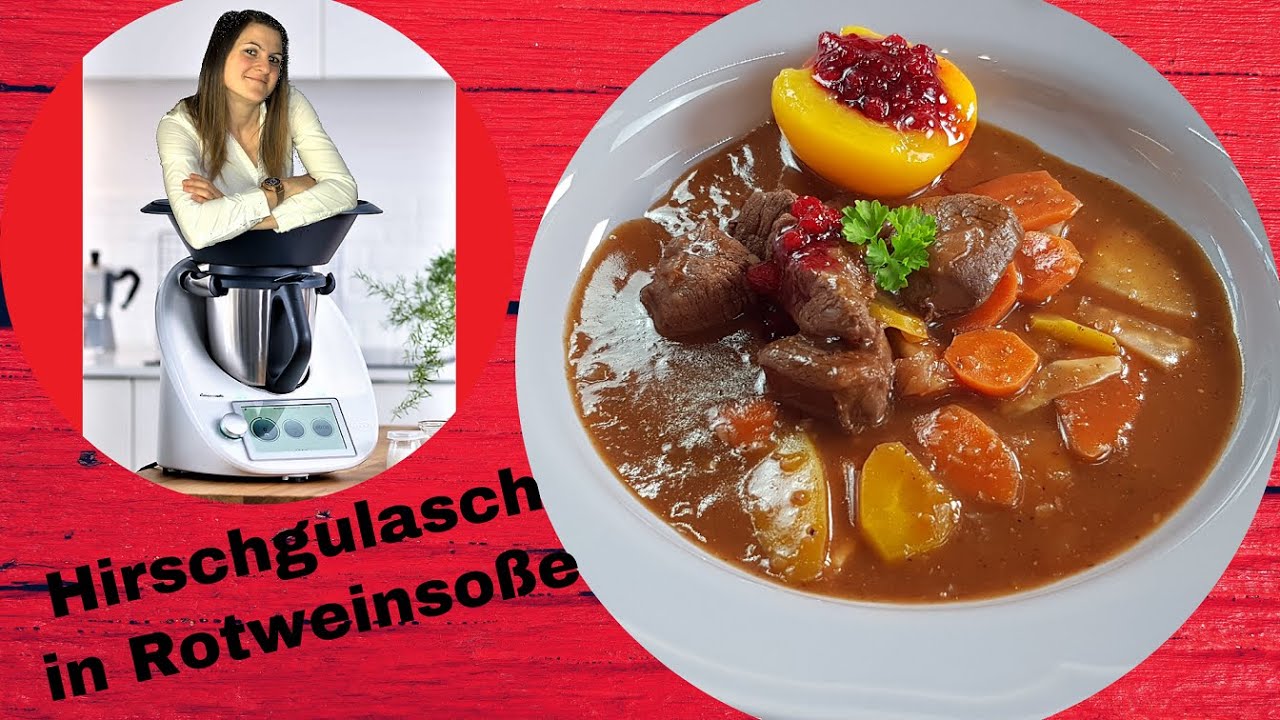 Hirschragout in Rotweinsauce mit Wurzelgemüse | Wildgerichte Thermomix | ThermoMixenmitClaudia