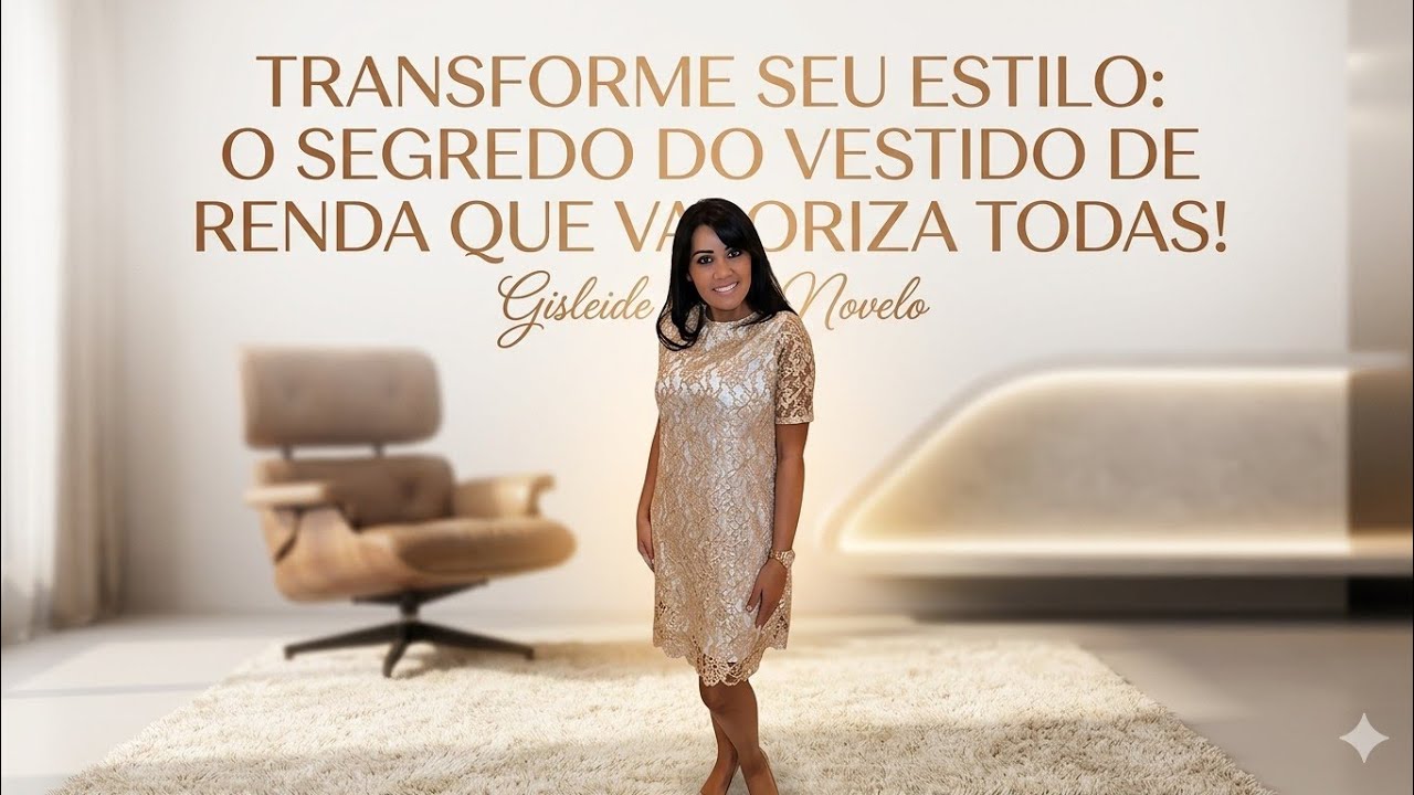 ✅️ DIY Como fazer Vestido Tubinho Renda_Costura fácil passo a passo para iniciantes Gisleide Novelo