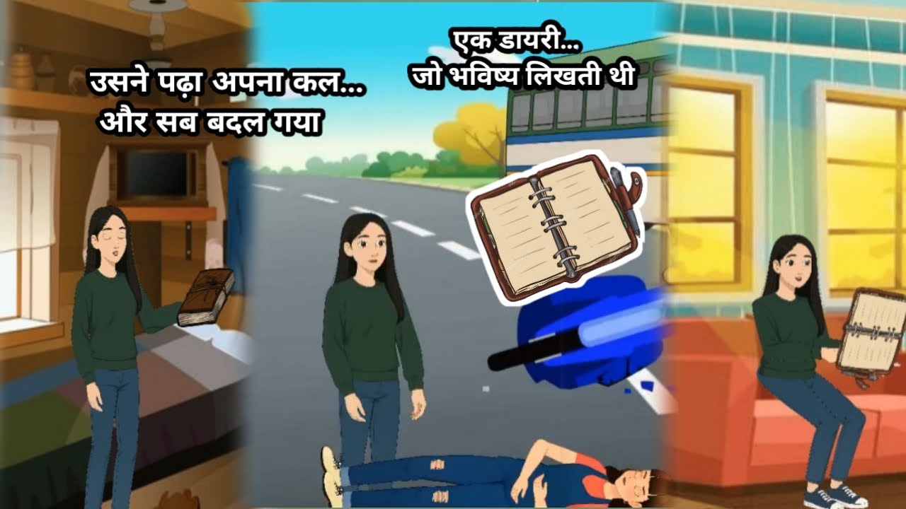 भविष्य का सच छुपाए बैठी थी एक पुरानी डायरी 😱 | Hindi Kahani | @ATIanimation #hindikhaniviral #viral 