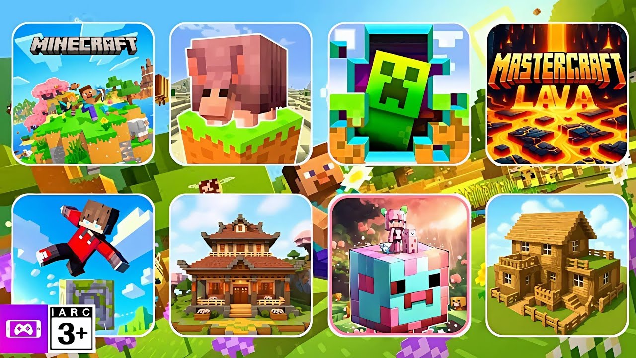 Minecraft PE, MasterCraft, Craftsman Building, Lava Craft, Jump Block, Craft World, Kawaii, Block