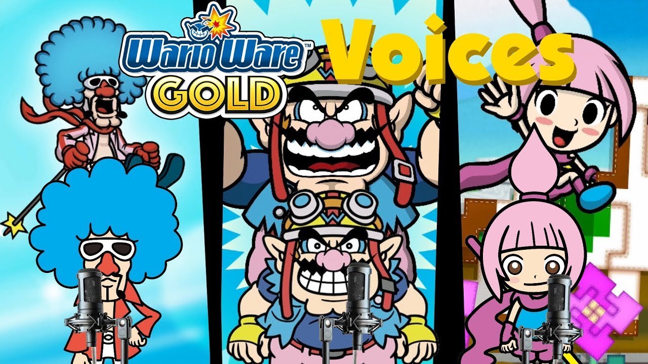 Игра и Wario с голосами WarioWare GOLD
