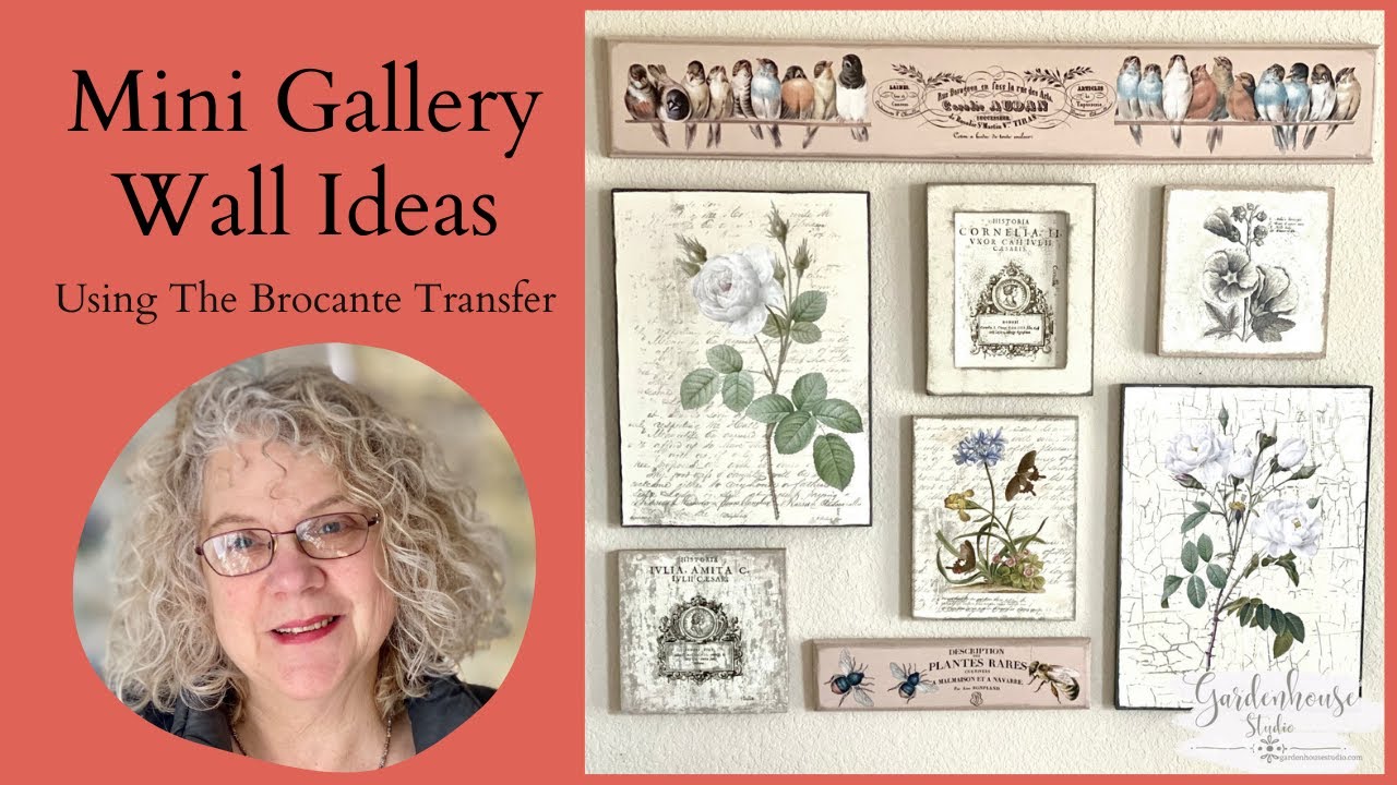 Mini Gallery Wall Ideas: Using the IOD Brocante Transfer