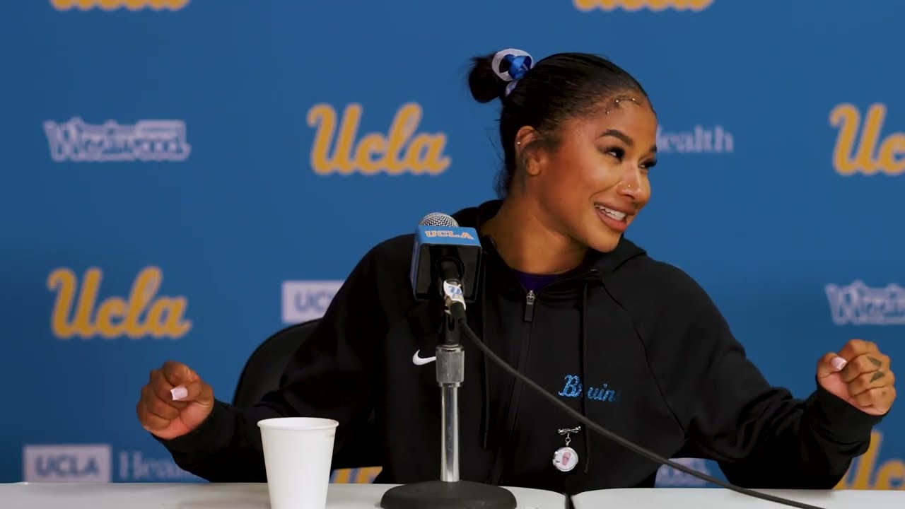 UCLA Gymnastics Post-Meet - Ashlee Sullivan, Jordan Chiles, Ciena Alipio (March 14, 2026)