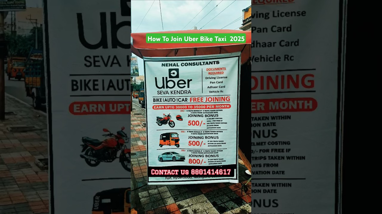 How To Join Uber Bike Taxi@Uber  #ubermoto #uberbiketaxi #uberbike #uberauto #ubercab #shorts