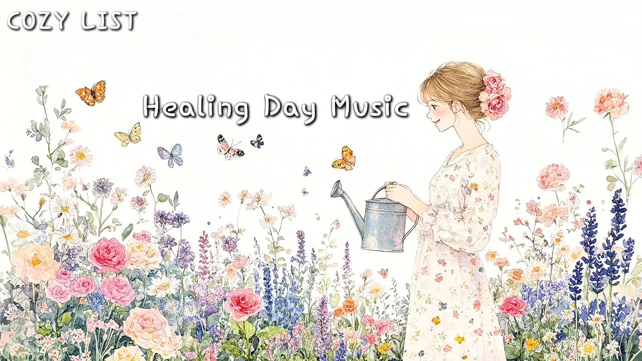 [Playlist] 쉼표와 위안의 정원 💛 힐링되는 포근하고 따뜻한 피아노 연주, 잔잔한 카페 피아노 음악,  일할때 듣기 좋은 음악, 봄플레이리스트 cafe piano music