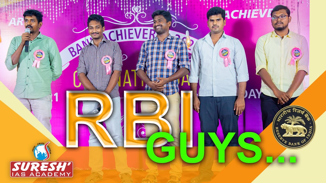 RBI Achievers | Coronation Day | 2021 | Suresh IAS Academy