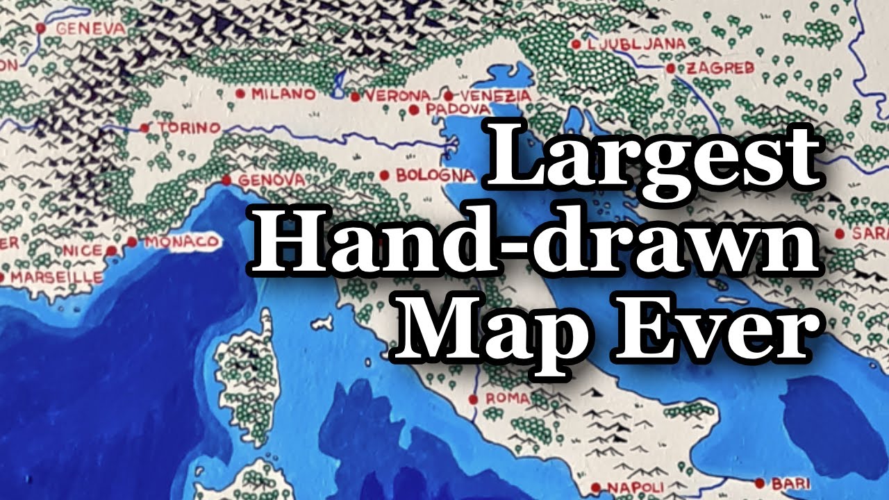 I Want to Create the Largest Hand-drawn Map in the World!