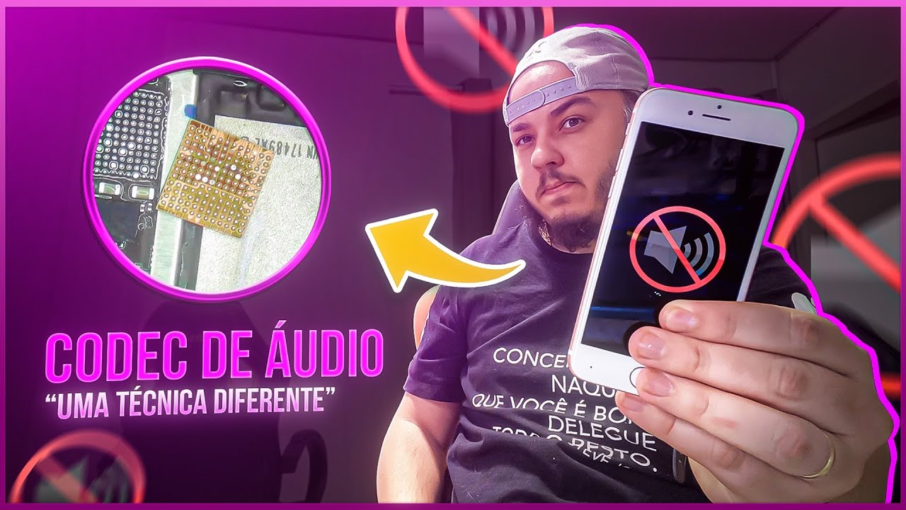 Codec de Áudio sem trocar a Solda "iPhone 7"