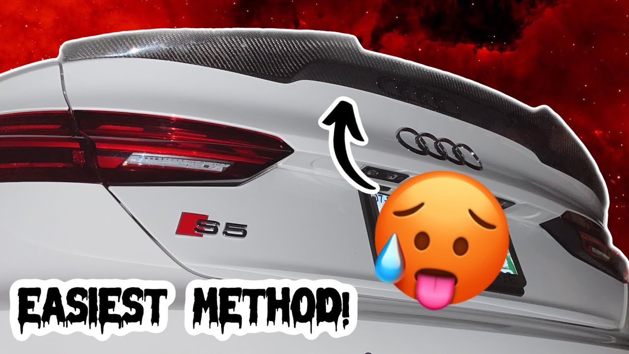 Installing a Carbon Fiber Spoiler on my 2022 Audi B9.5 S5 Sportback