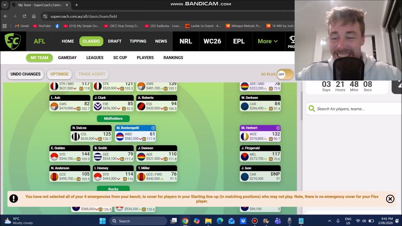 Мы в топ-10 000! POD-игроки &mdash; Гулден, Рэнкин &mdash; показывают класс 🔥 | AFL SuperCoach 2026