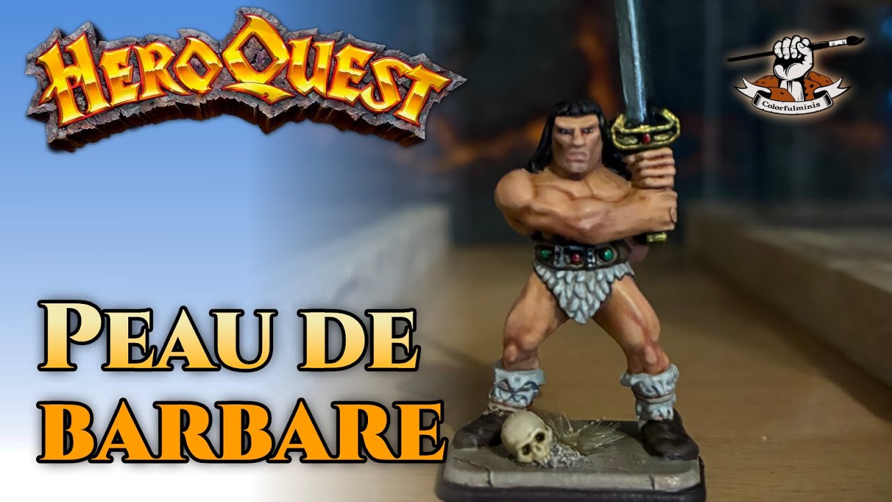 Peindre facilement la peau du barbare de HeroQuest, tuto en quelques étapes #heroquest