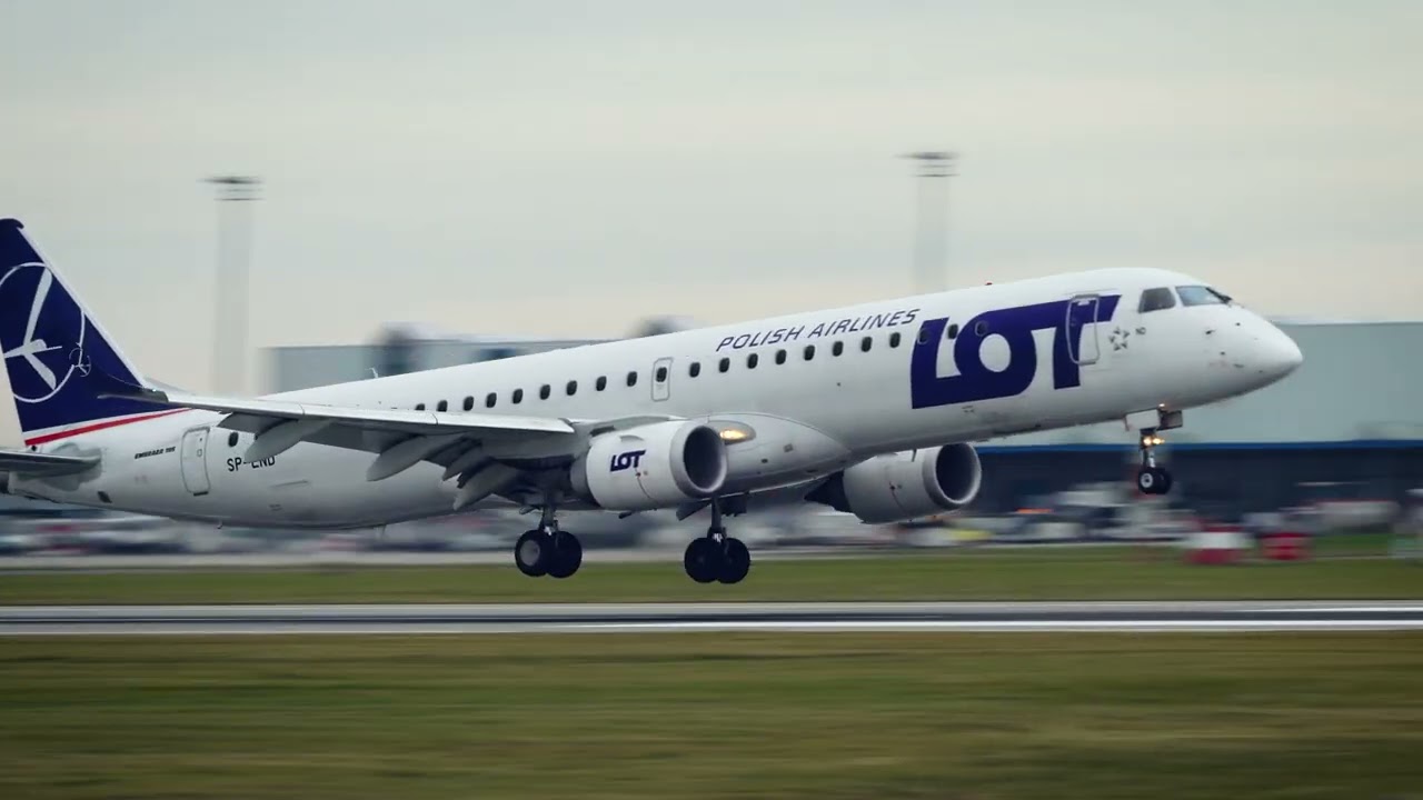 [4K] Planespotting at Prague airport PRG