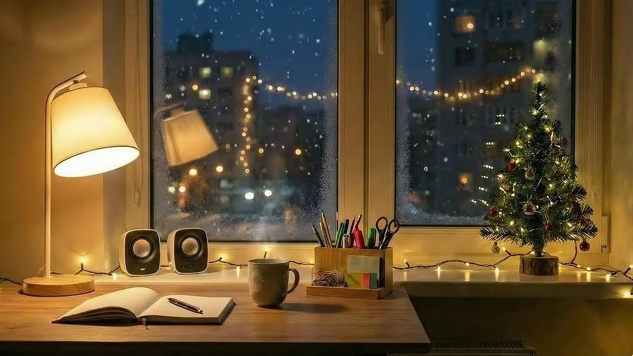 Late Night Jazz for Work ❄️ Winter Night Focus Music (1 Hour)