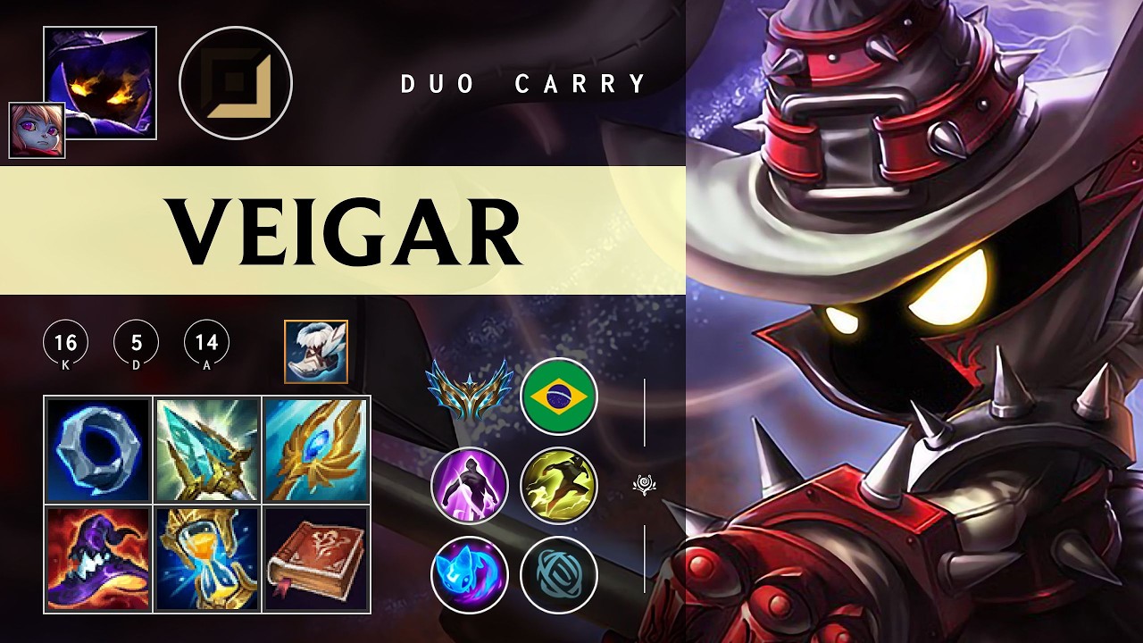 Veigar Carry vs Corki - BR Challenger Patch 26.04