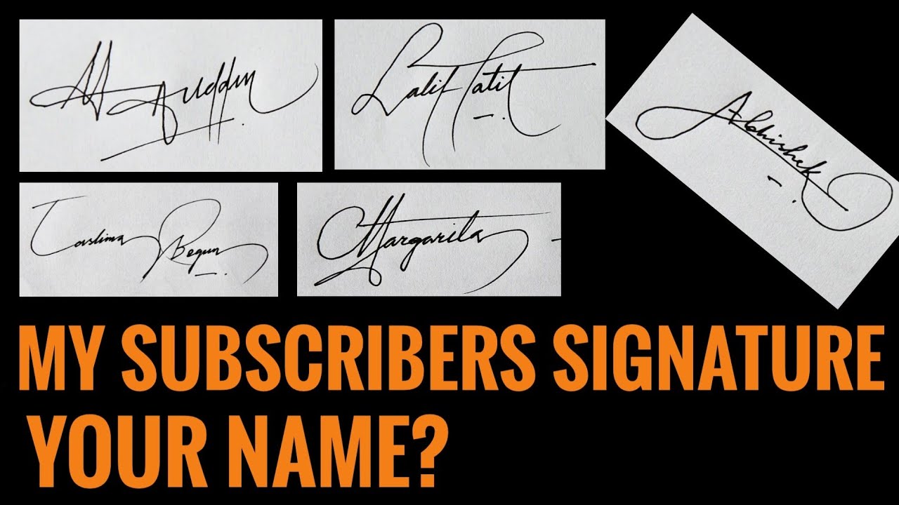 Subscribers name signature | Thanks❤ | Anup calligraphy |