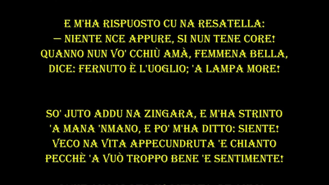 AMMORE 'E MAMMA di Ferdinando Russo - Le videopoesie di Gianni Caputo